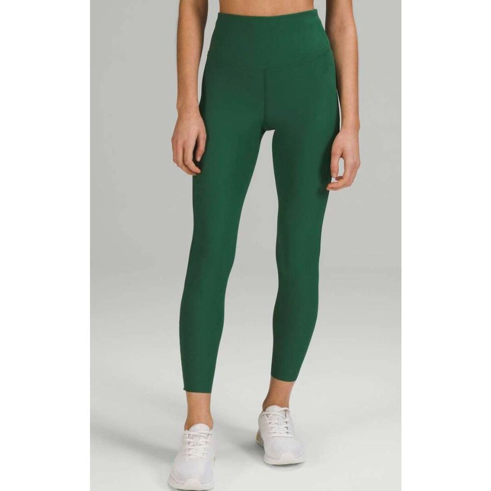 LULULEMON ATHLETICA Base Pace High-Rise Ribbed Tight 25' Size 8 - Picture 1 of 8